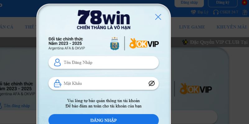 Đăng Nhập 78WIN 1 Cách thức đăng nhập 78WIN cho mọi tân binh